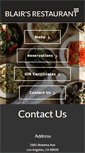 Mobile Screenshot of blairsrestaurant.com